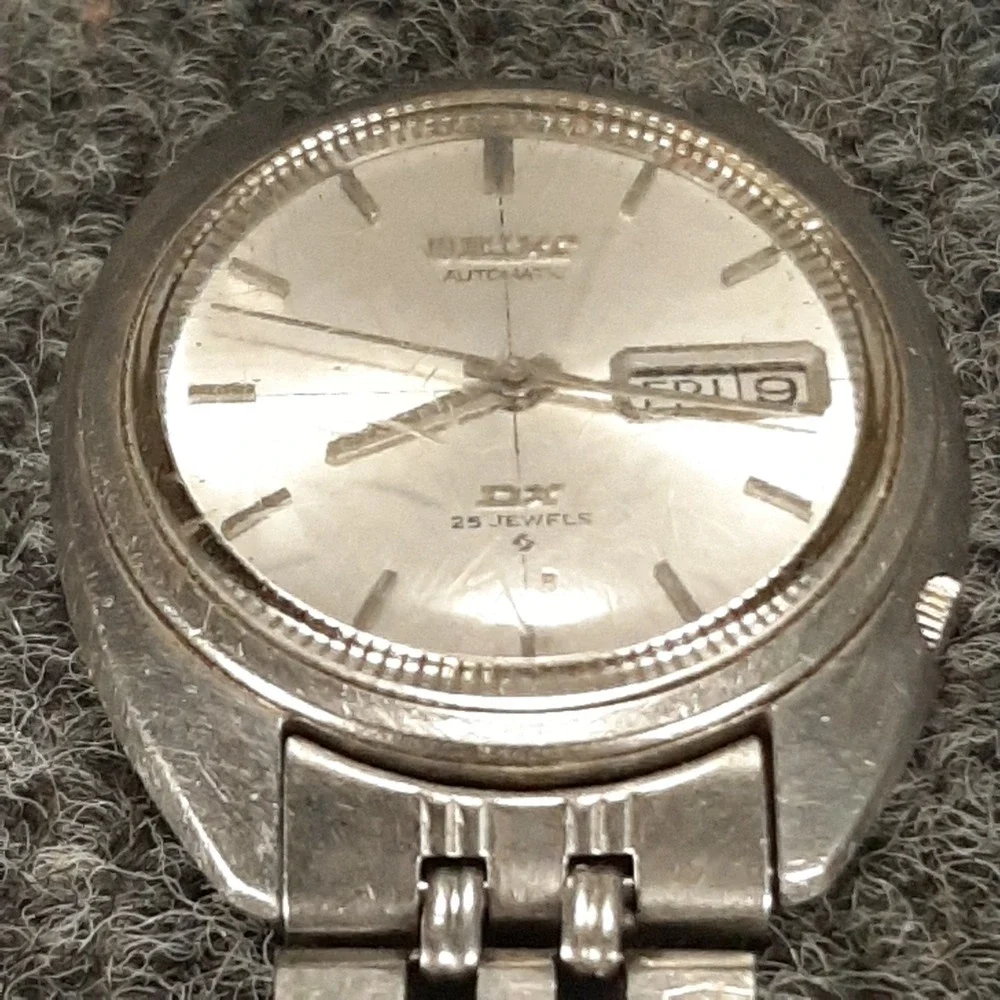 1969 Seiko Automatic DX 25 Jewel 6106-6003 Vintage Waterproof Japan A-Runs-READ